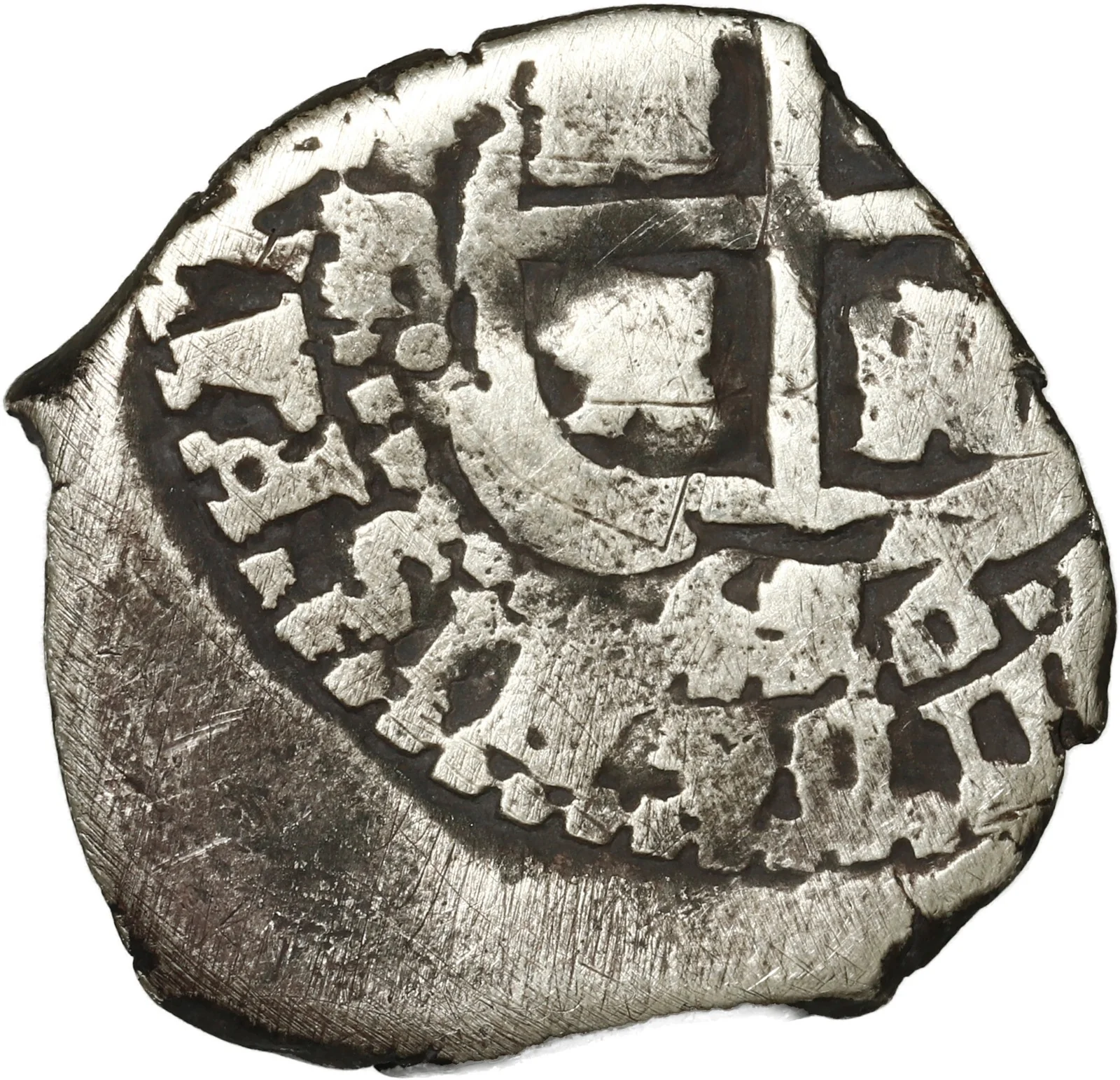 BOLIVIA, Potosí, cob 1 real, 1653/2 E, 1-PH-6 at top, rare. - Image 2