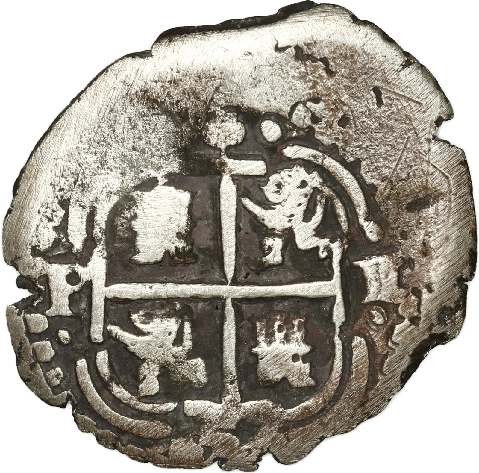 BOLIVIA, Potosí, cob 1 real, 1653 E, 1-PH-6 at top. - Image 2