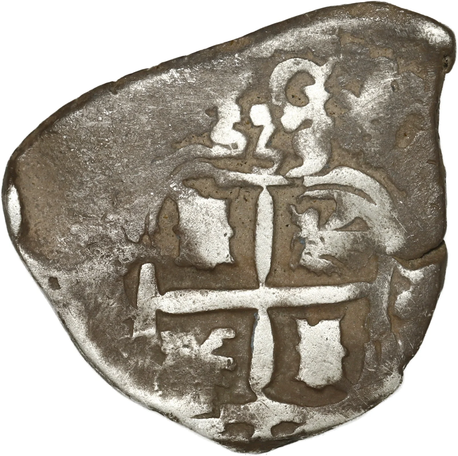 BOLIVIA, Potosí, cob 1 real, 1655 E, H at top. - Image 2