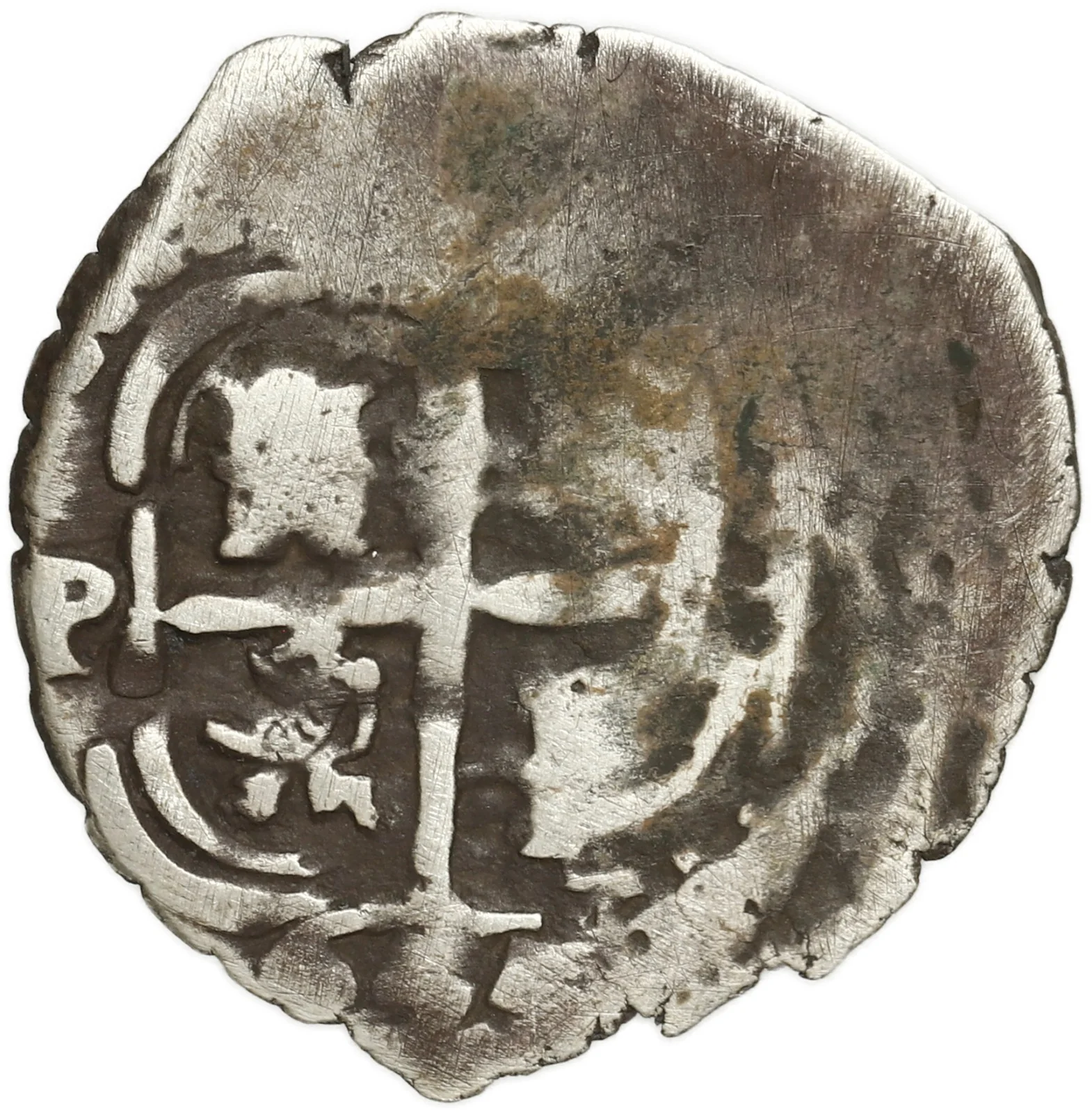 BOLIVIA, Potosí, cob 1 real, 1655 E, pomegranate at top. - Image 2