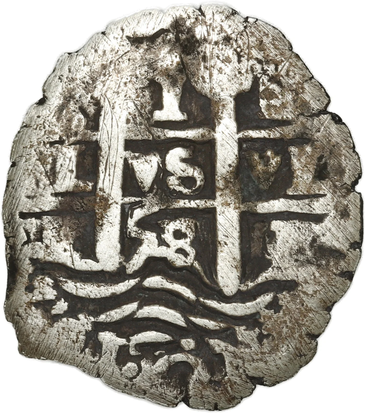 BOLIVIA, Potosí, cob 1 real, 1658 E, motto PL-VS-VL.