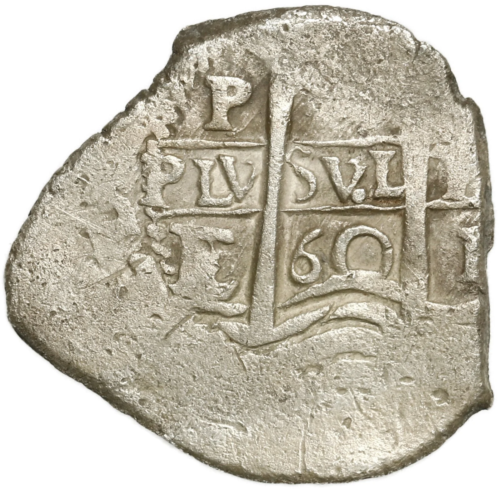 BOLIVIA, Potosí, cob 1 real, 1660 E.