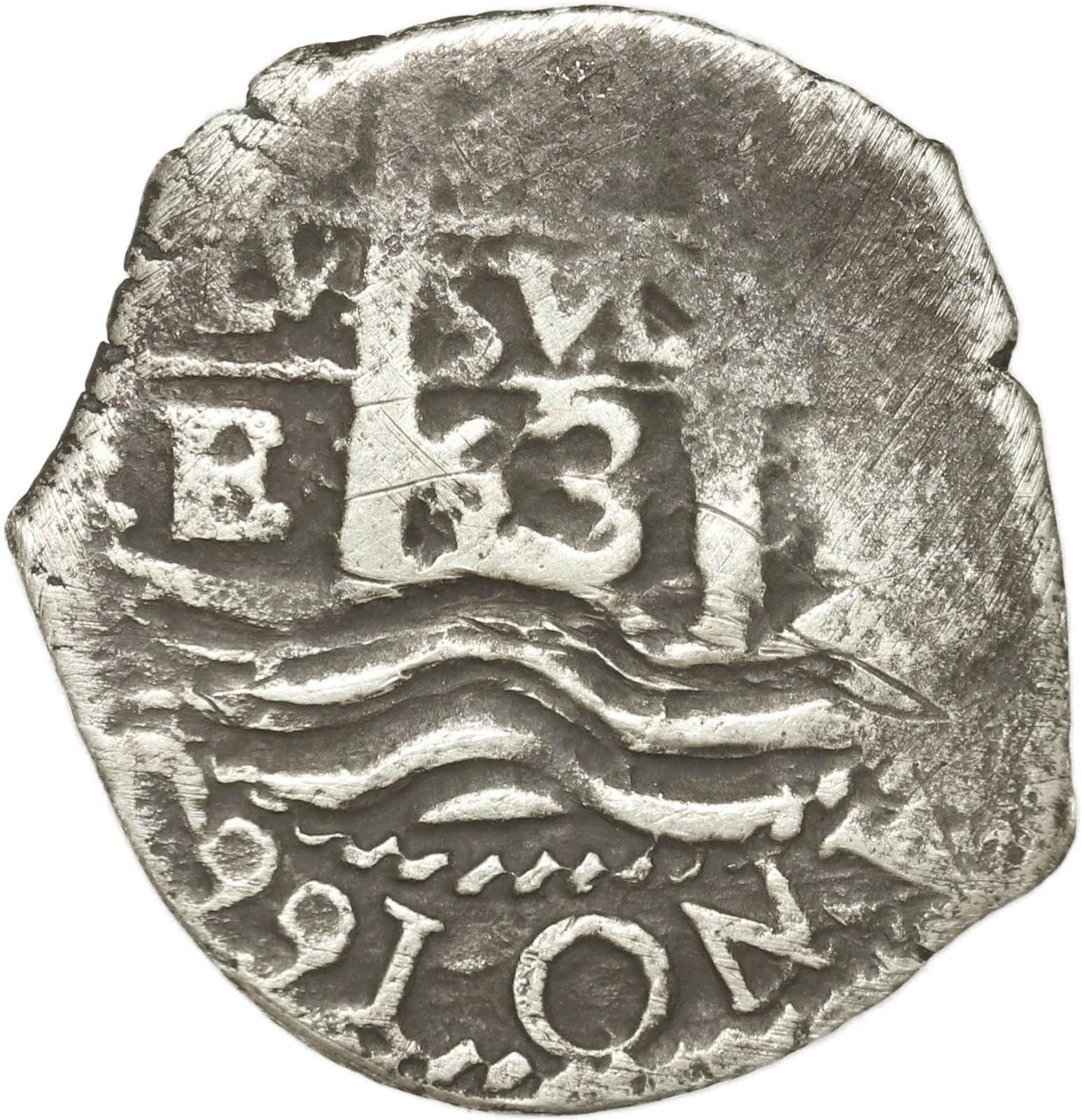 BOLIVIA, Potosí, cob 1 real, 1663/2 E, very rare.