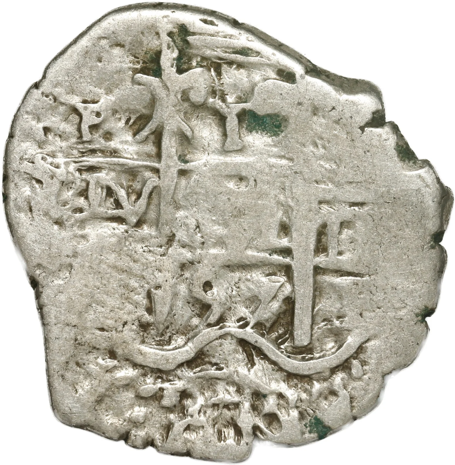 BOLIVIA, Potosí, cob 1 real, 1697 CH, rare.