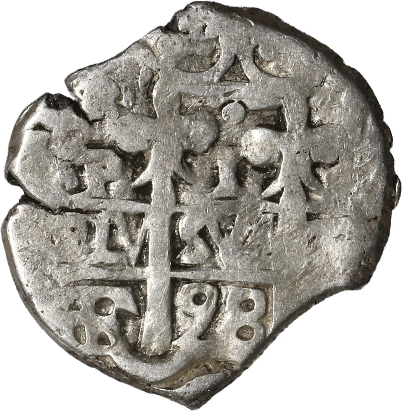 BOLIVIA, Potosí, cob 1 real, 1698 F.