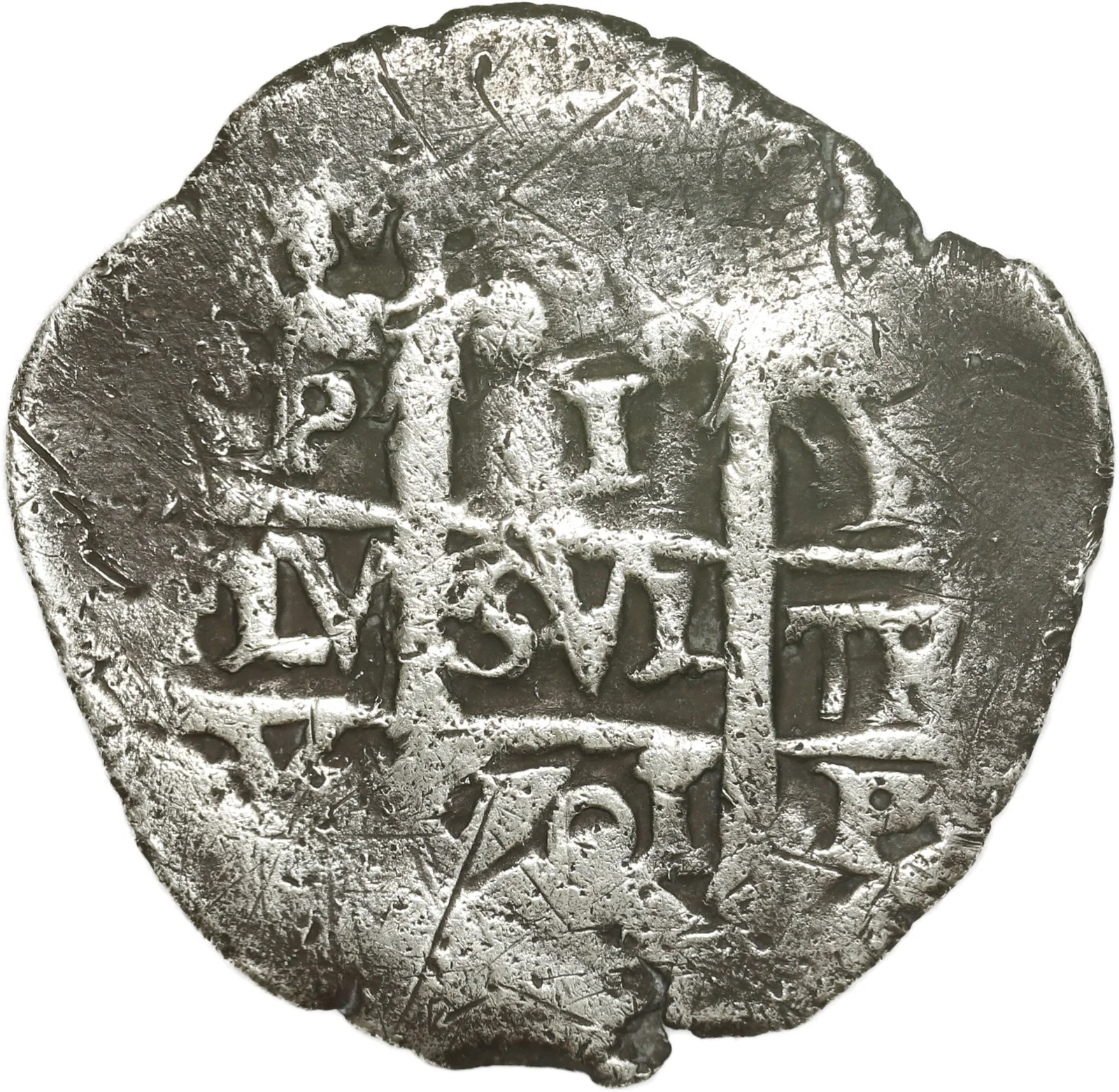 BOLIVIA, Potosí, cob 1 real, 1701 Y, rare.