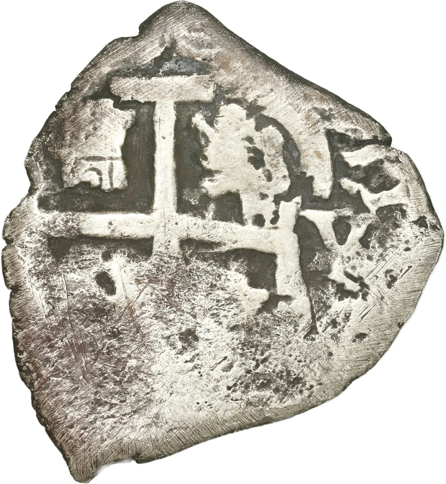BOLIVIA, Potosí, cob 1 real, 1707 Y, two-digit date between pillars. - Image 2