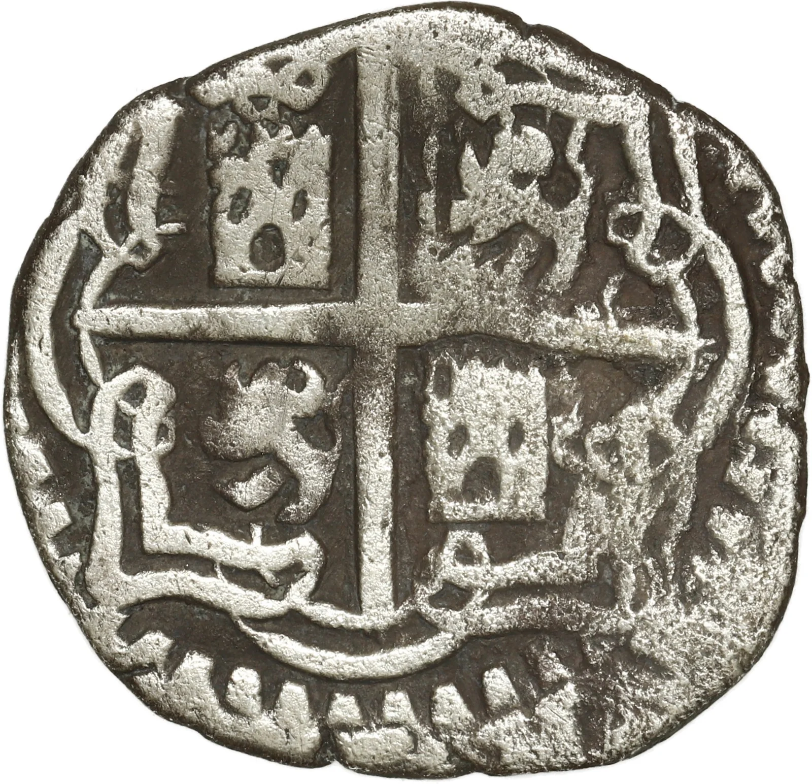 BOLIVIA, Potosí, cob 1 real, Philip II, assayer B (3rd period). - Image 2