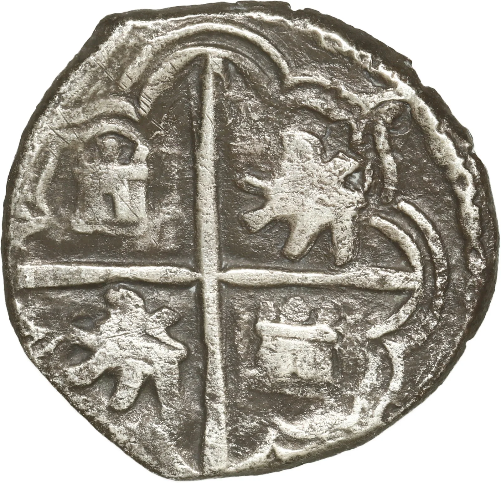 BOLIVIA, Potosí, cob 1 real, Philip II, assayer B (5th period). - Image 2