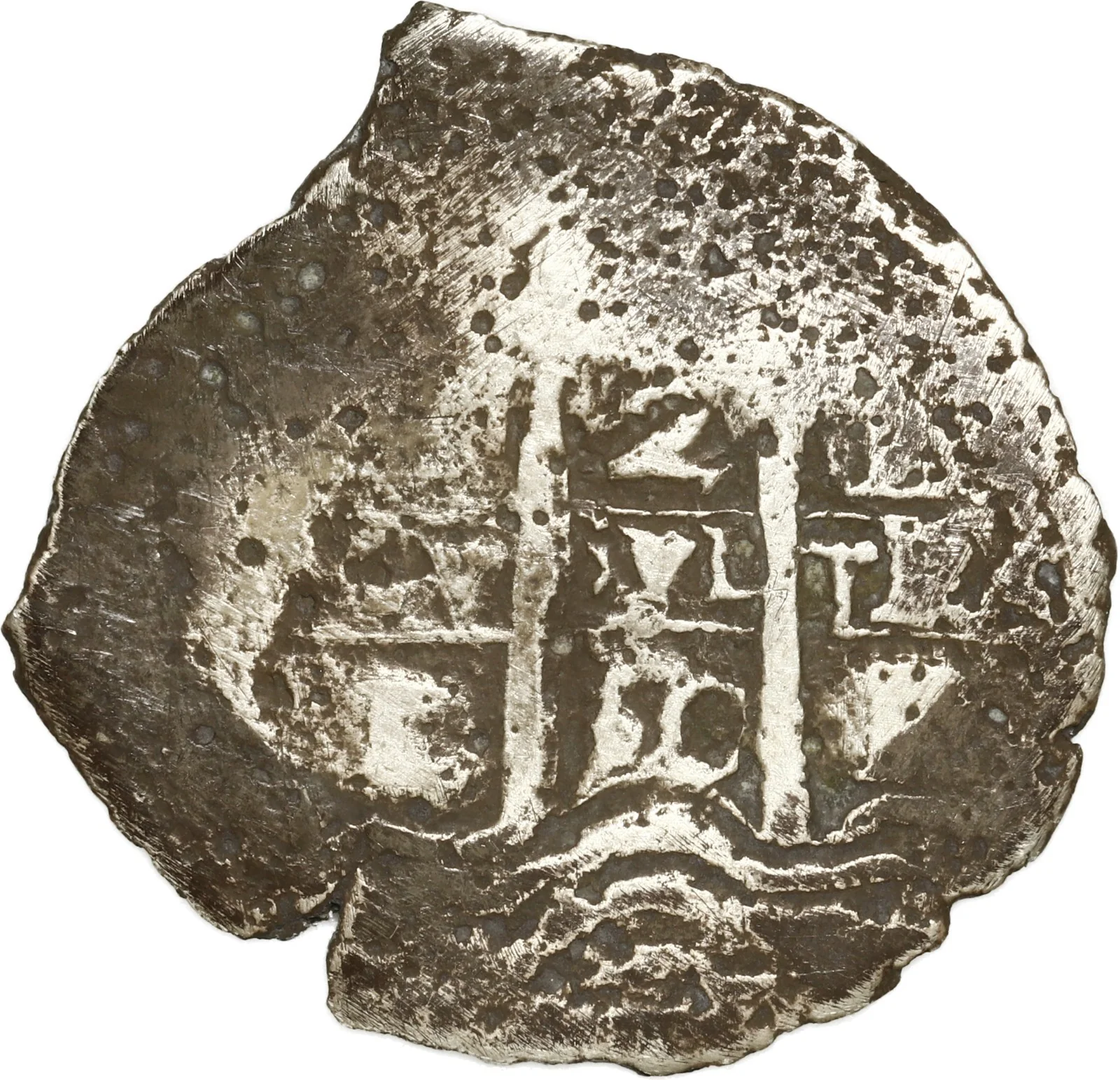 BOLIVIA, Potosí, cob 2 reales, 1660 E, ex-Ugaz.