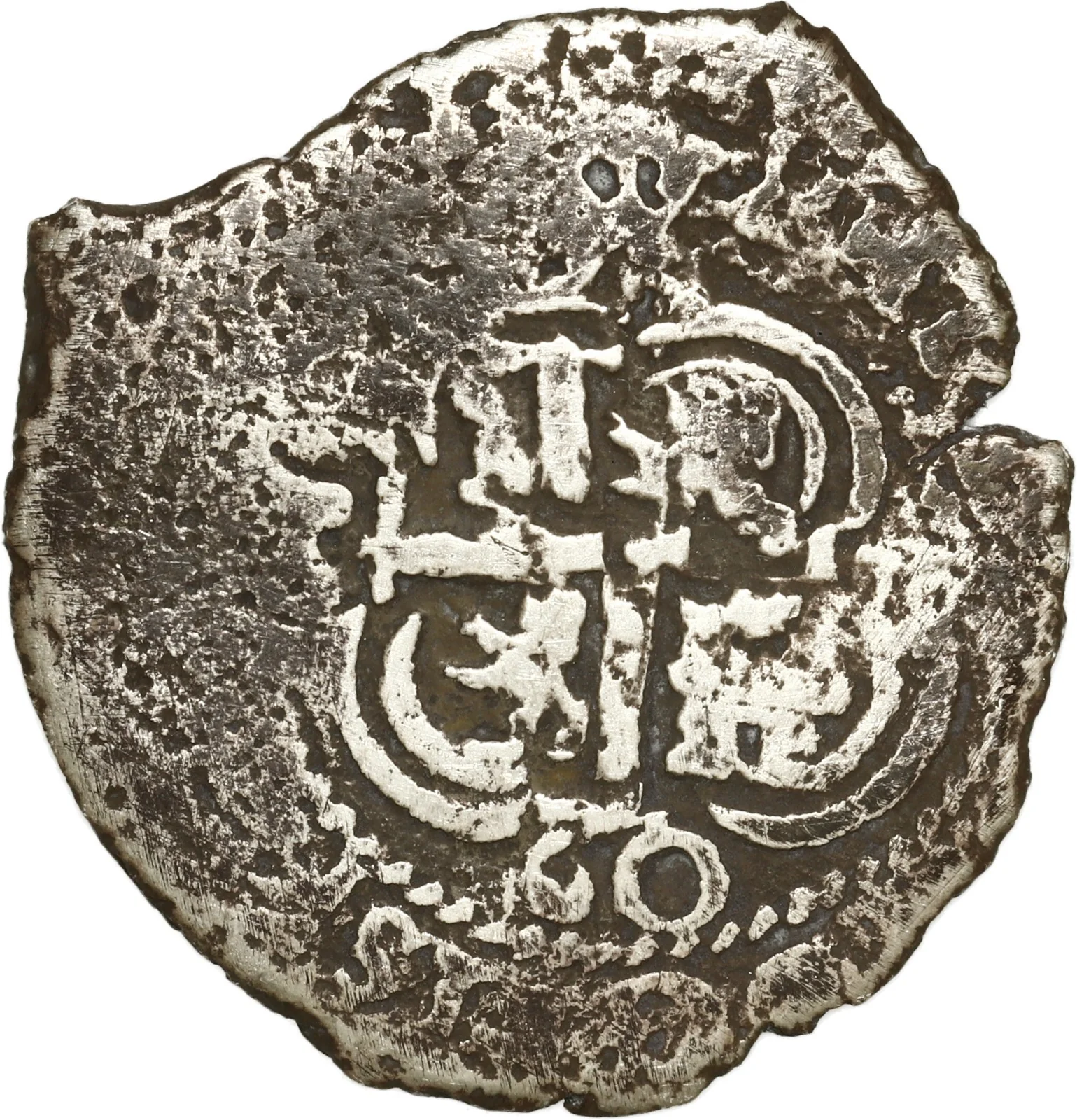 BOLIVIA, Potosí, cob 2 reales, 1660 E, ex-Ugaz. - Image 2