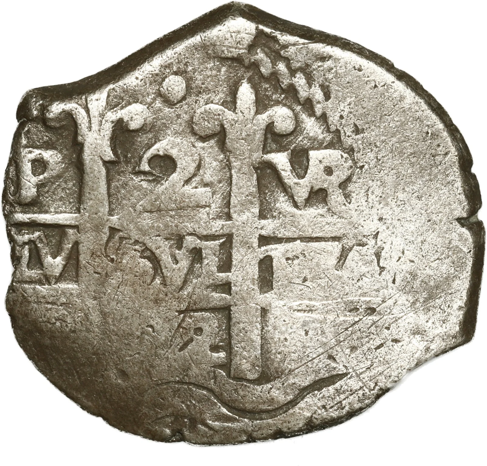 BOLIVIA, Potosí, cob 2 reales, 1692 VR, ex-Ugaz.