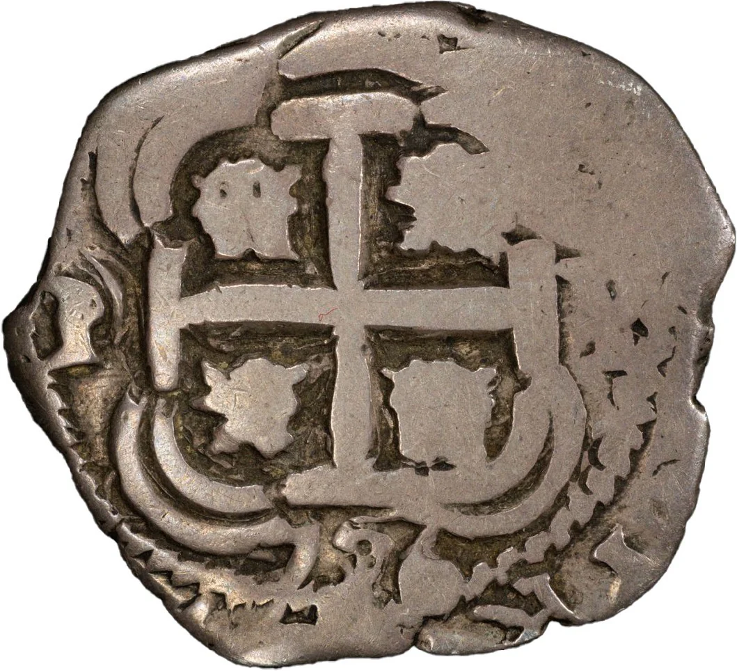 BOLIVIA, Potosí, cob 2 reales, 1726 Y, Louis I, PCGS F15, ex-August. - Image 2