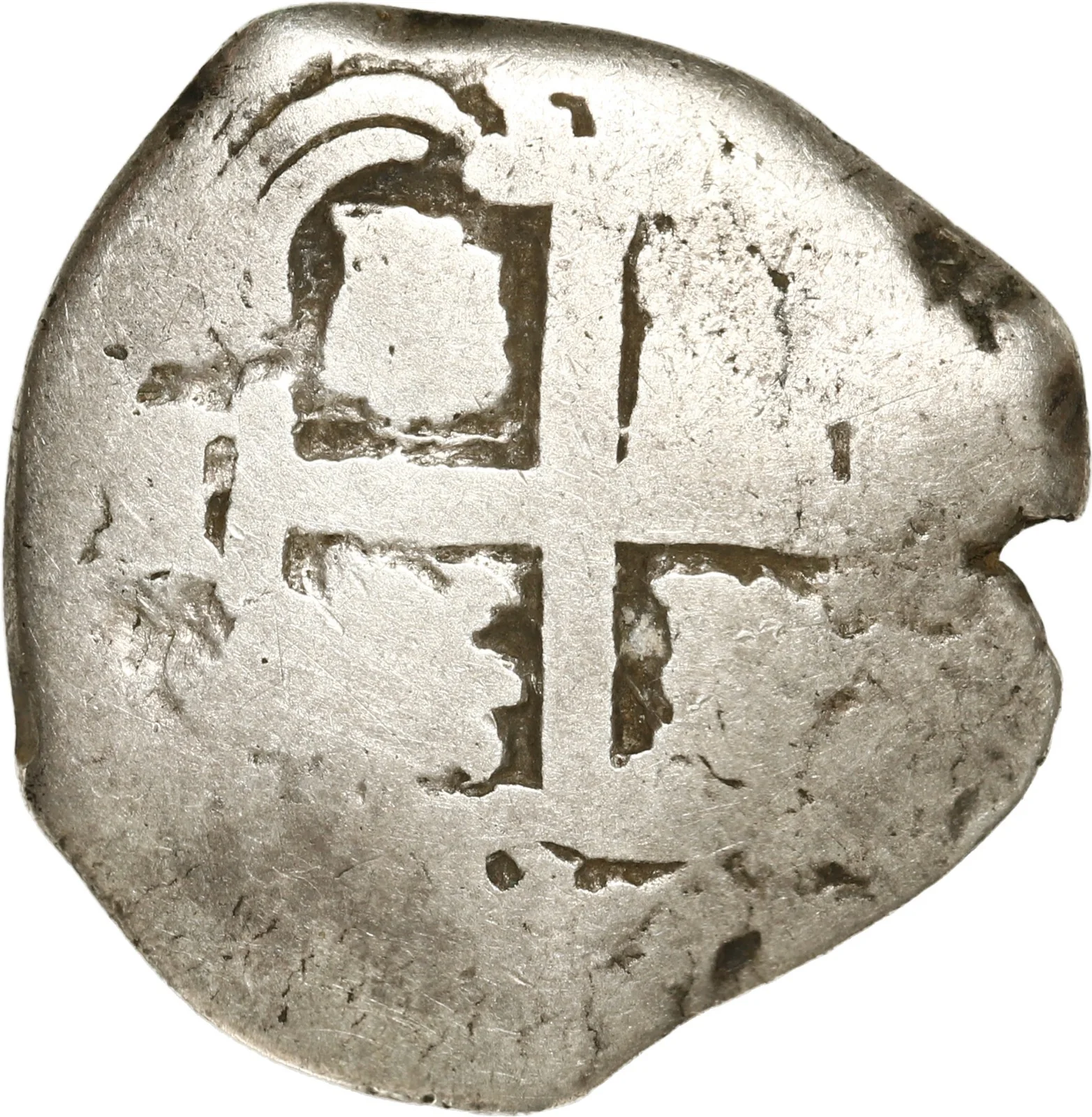 BOLIVIA, Potosí, cob 2 reales, 1733 E, assayer NOT in retrograde, rare. - Image 2