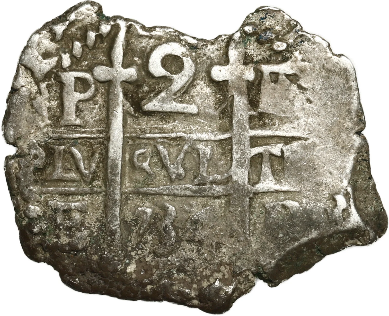 BOLIVIA, Potosí, cob 2 reales, 1734 E.