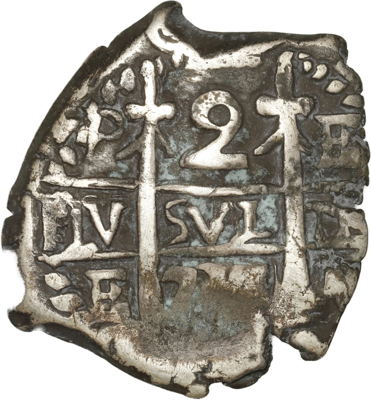 BOLIVIA, Potosí, cob 2 reales, 1736 E.