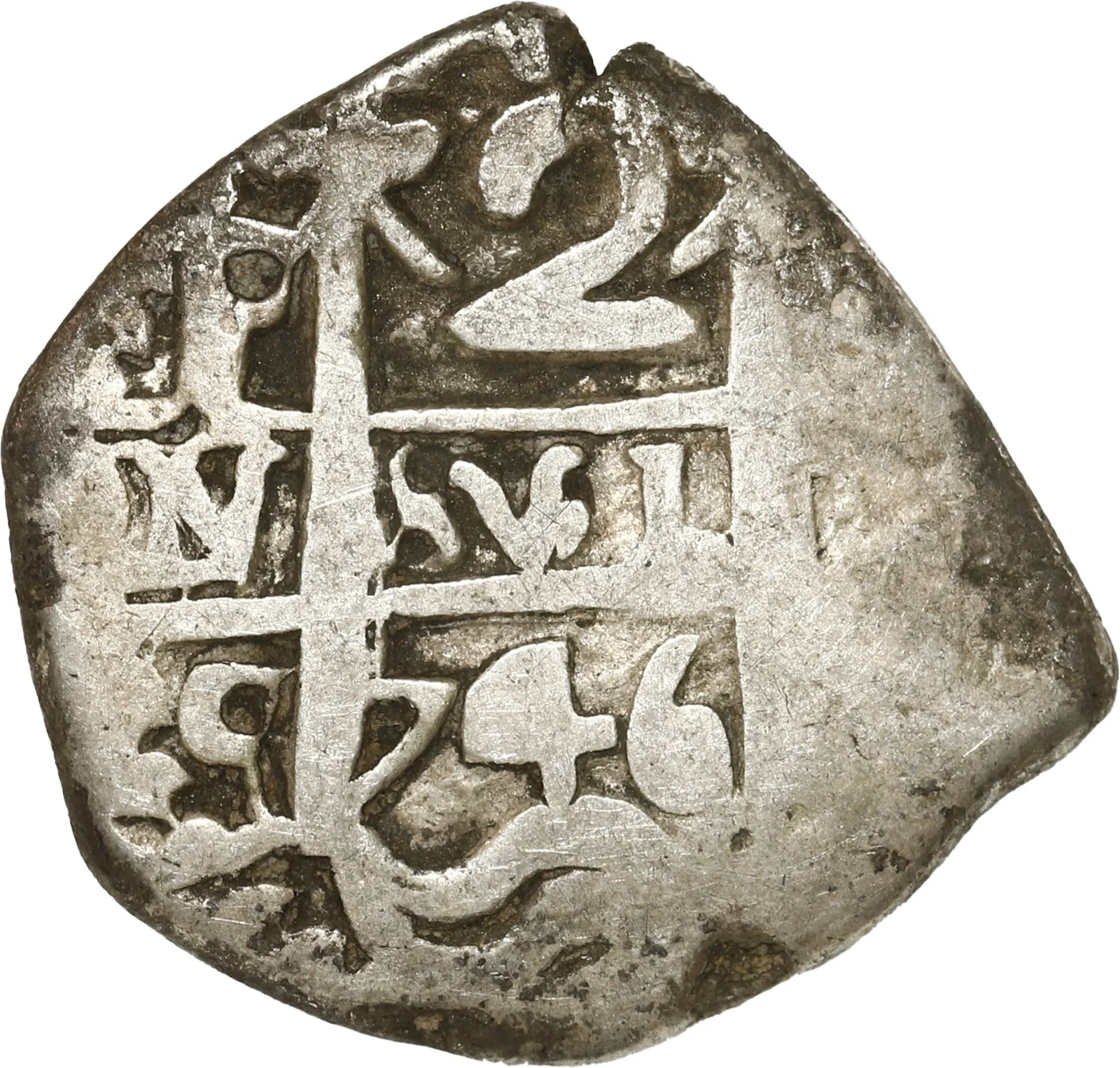 BOLIVIA, Potosí, cob 2 reales, 1746 q, ex-Ugaz.