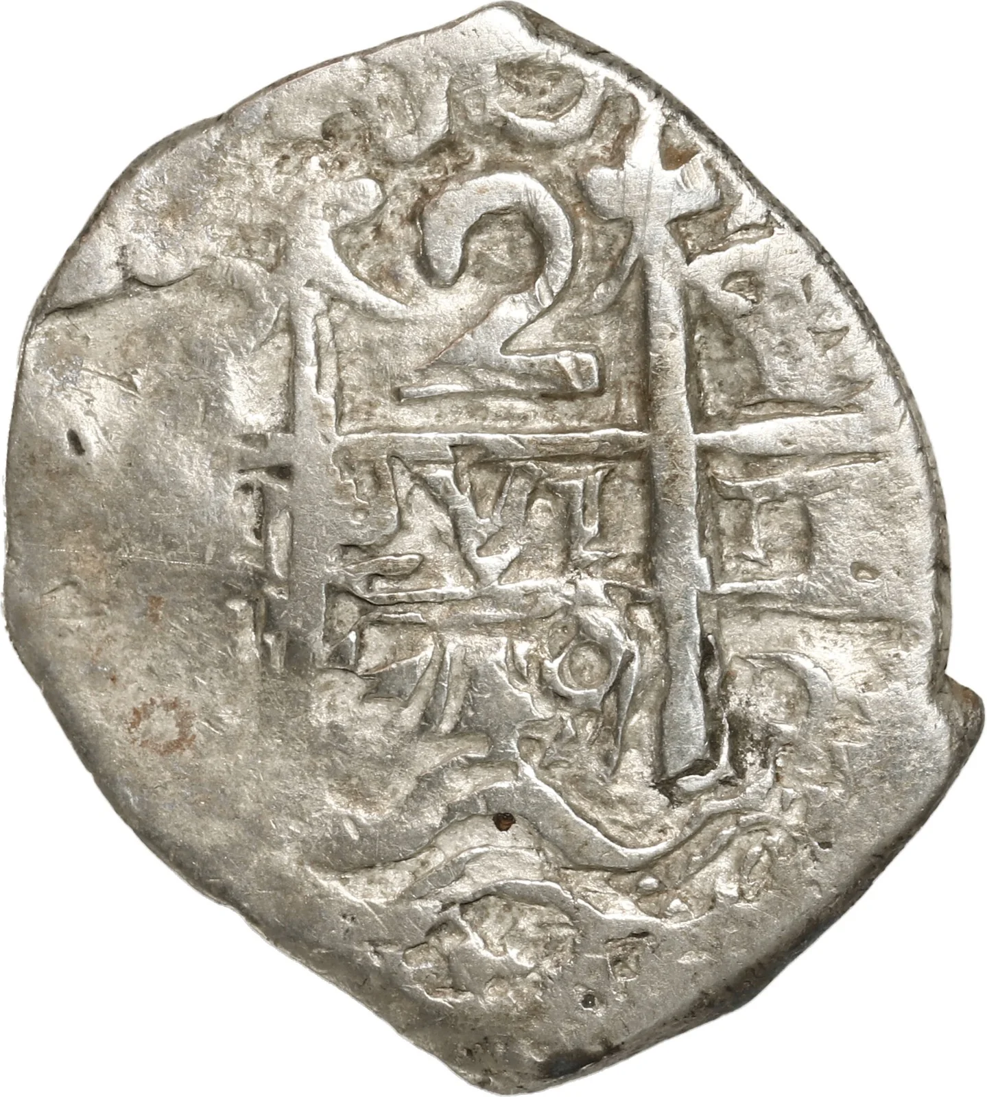 BOLIVIA, Potosí, cob 2 reales, 1749 q.