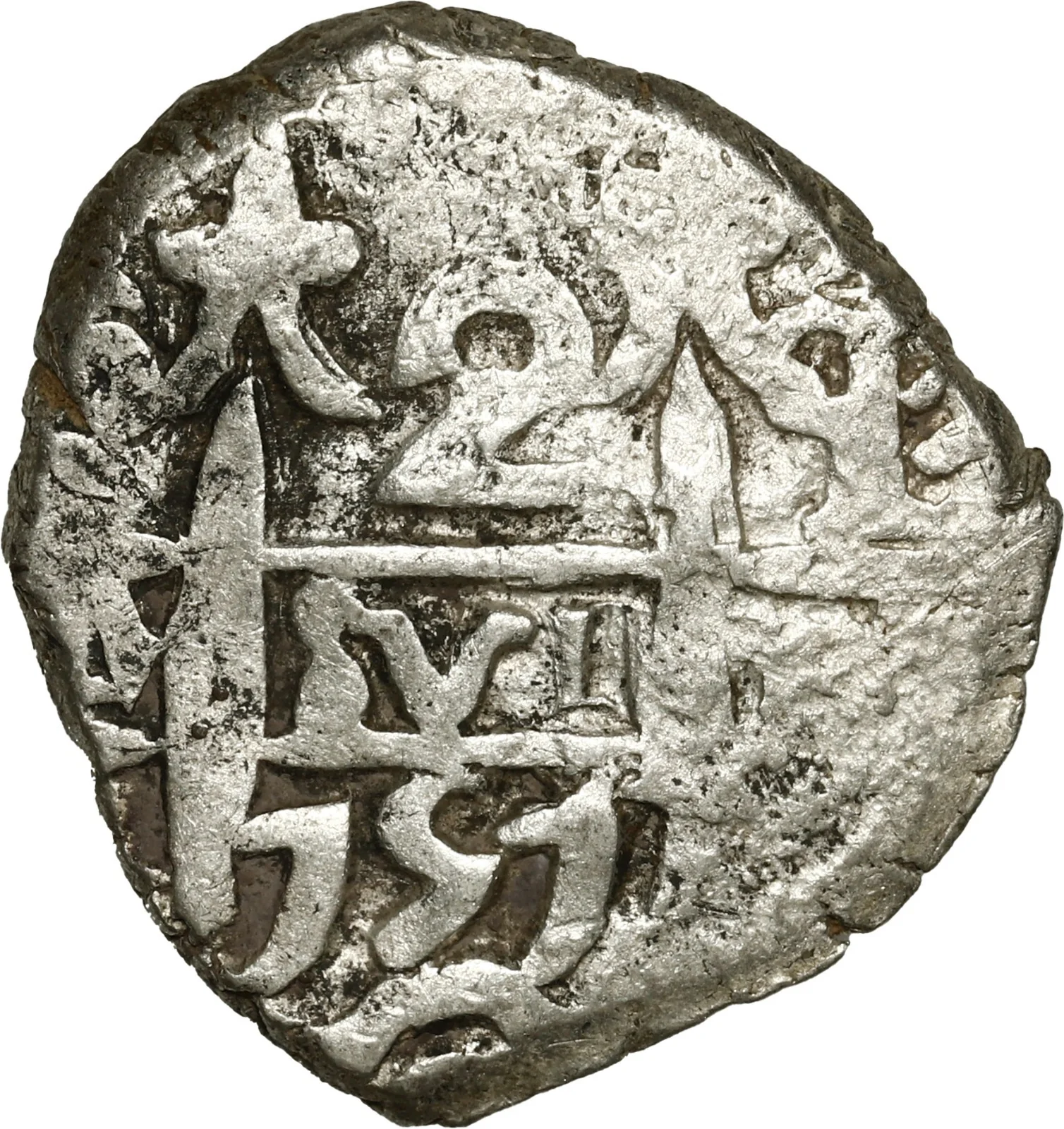 BOLIVIA, Potosí, cob 2 reales, 1757 q.