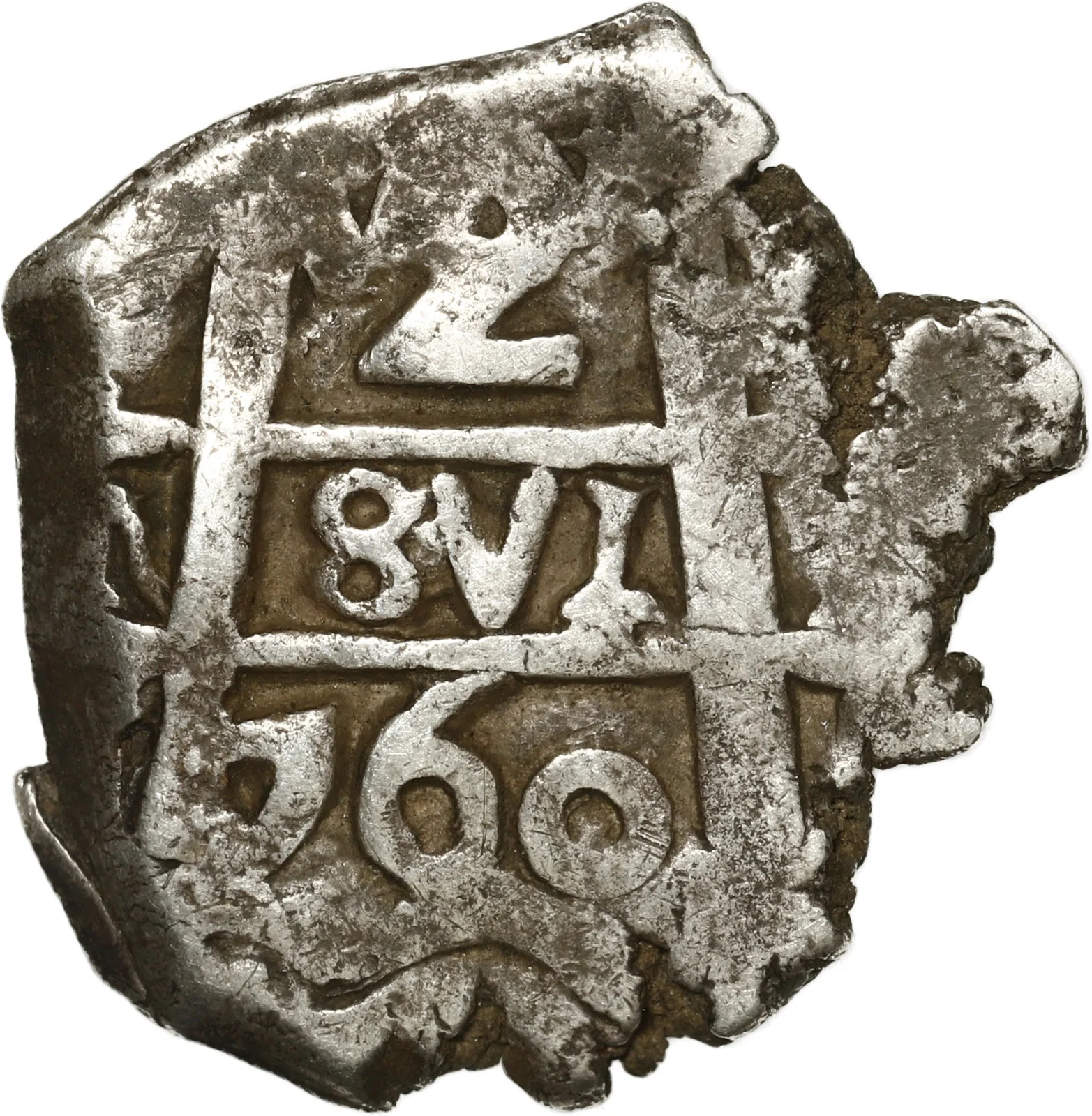 BOLIVIA, Potosí, cob 2 reales, 1760, assayer not visible.