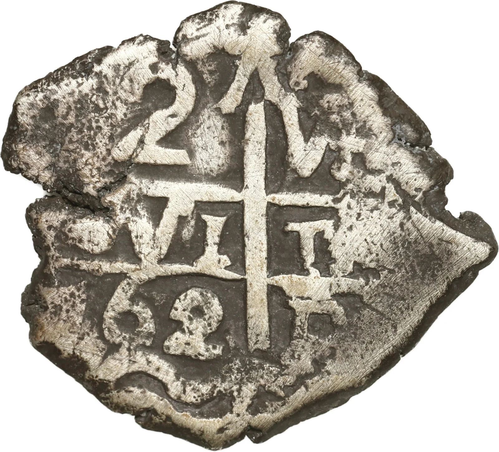 BOLIVIA, Potosí, cob 2 reales, 1762 V-(Y), ex-Ugaz.