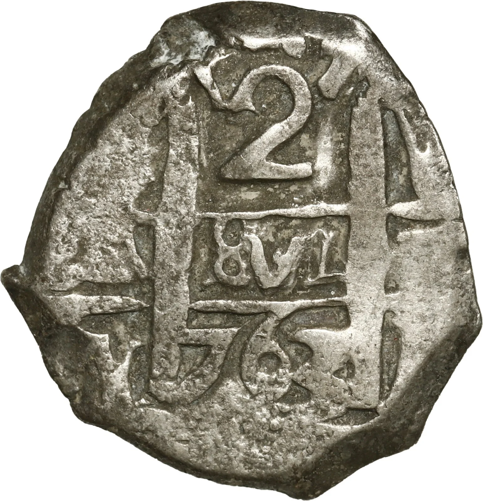 BOLIVIA, Potosí, cob 2 reales, 1763 V-Y.