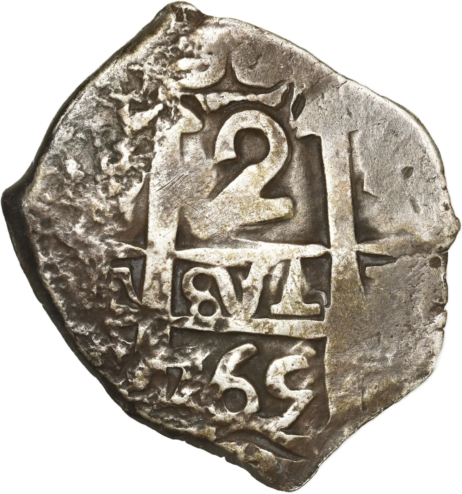 BOLIVIA, Potosí, cob 2 reales, 1765 (V-Y).