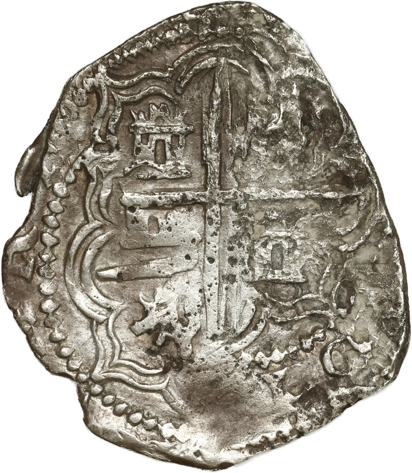 BOLIVIA, Potosí, cob 2 reales, Philip II, assayer B (5th period). - Image 2