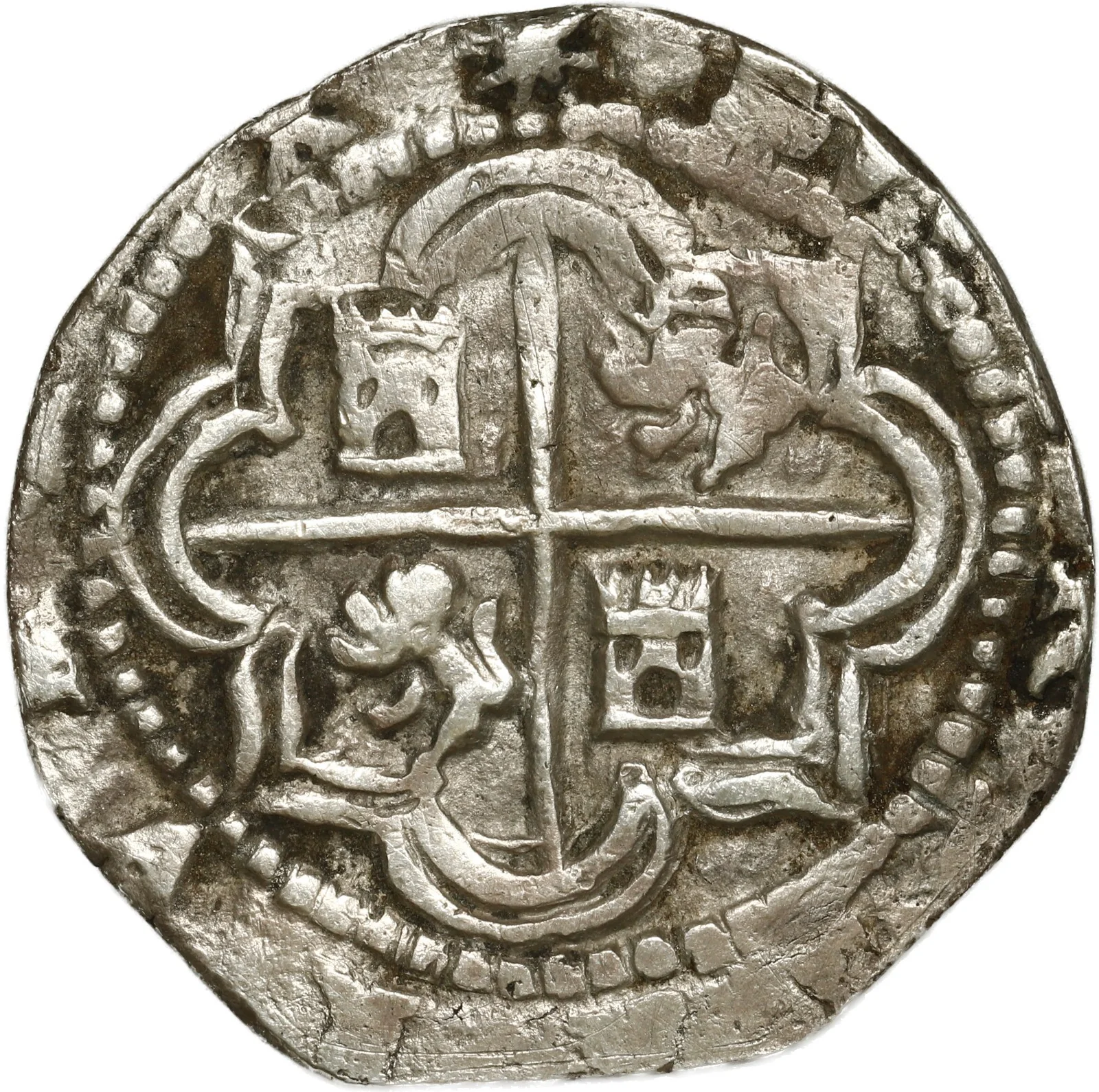 BOLIVIA, Potosí, cob 2 reales, Philip II, assayer B (5th period). - Image 2