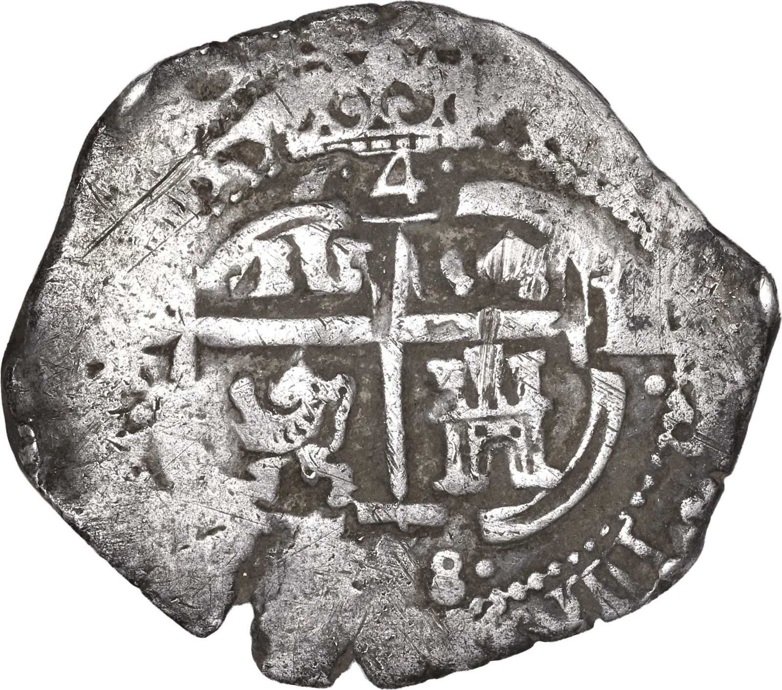 BOLIVIA, Potosí, cob 4 reales, 1658 E. - Image 2