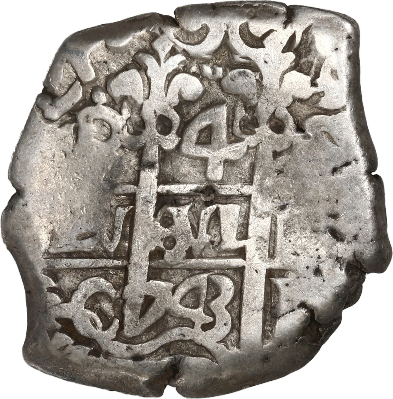 BOLIVIA, Potosí, cob 4 reales, 1743 C, ex-Ponte.