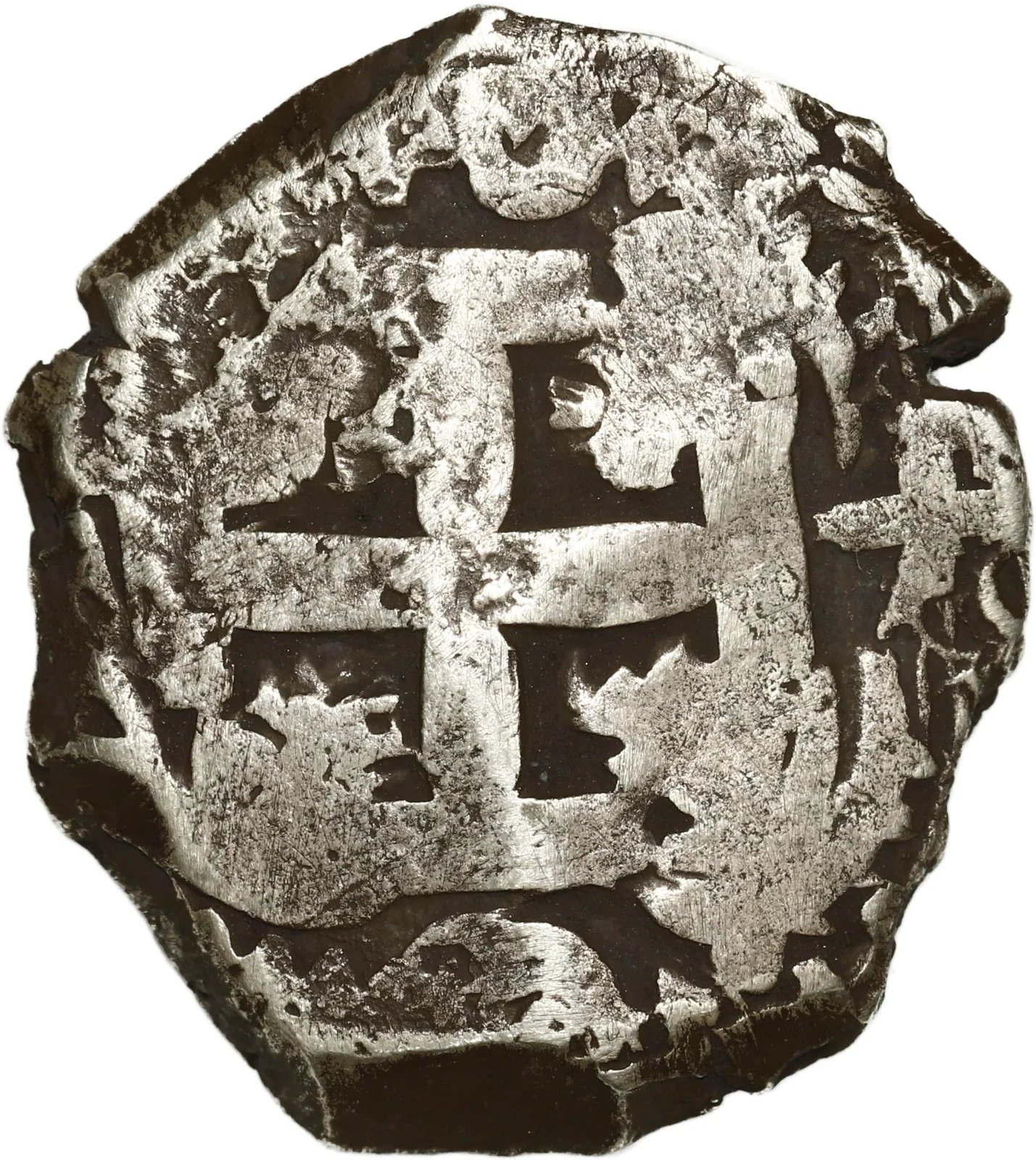 BOLIVIA, Potosí, cob 4 reales, 1754 C+q, rare. - Image 2