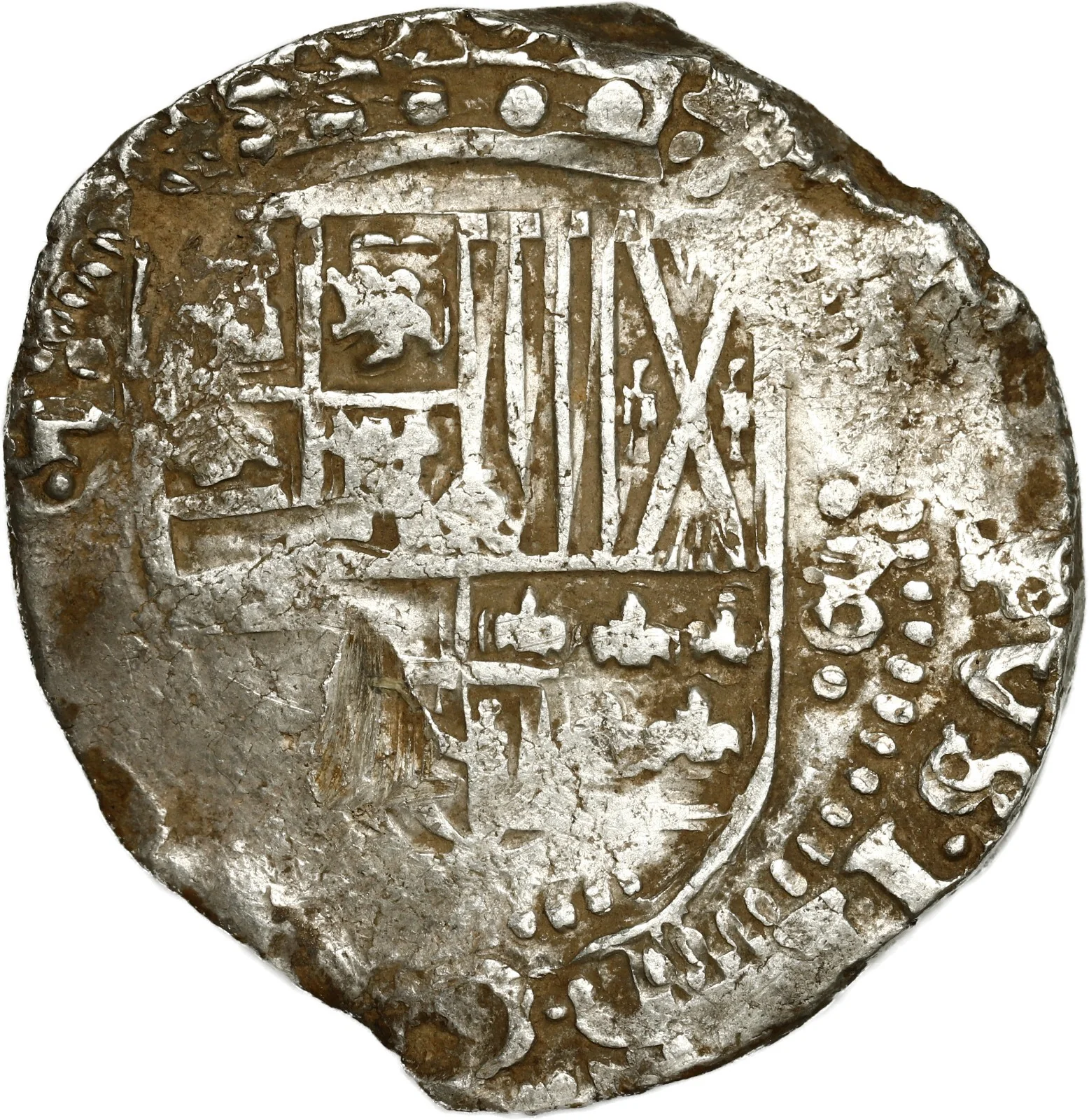 BOLIVIA, Potosí, cob 8 reales, 1635 (T).