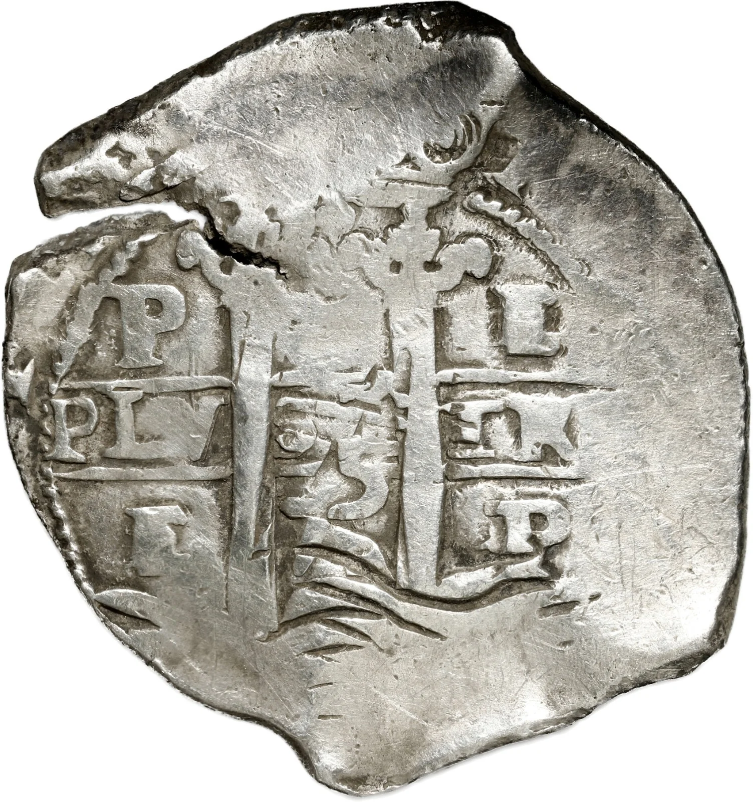 BOLIVIA, Potosí, cob 8 reales, 1675 E, ex-Calbetó (Plate).