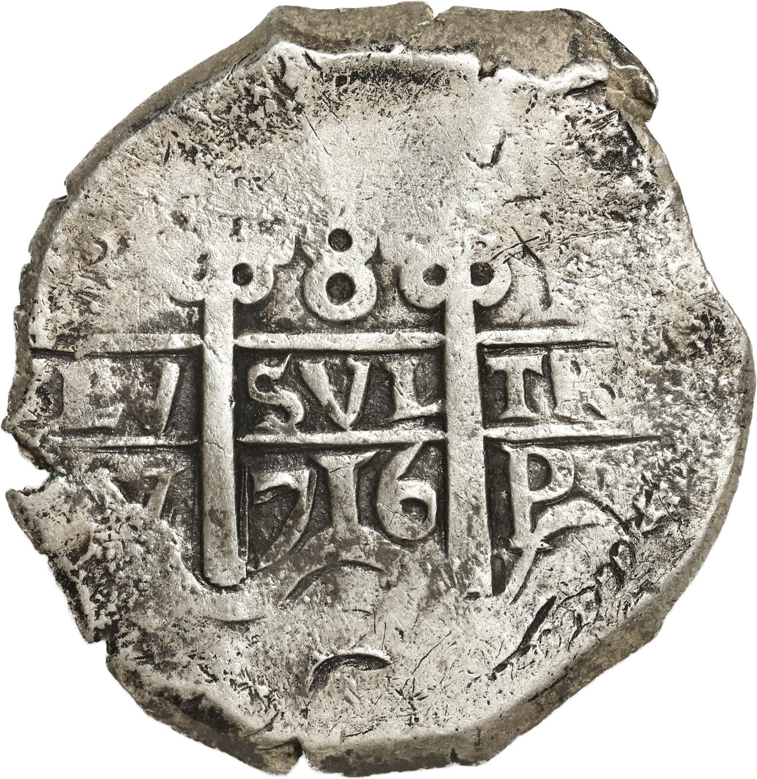 BOLIVIA, Potosí, cob 8 reales, 1716 Y, ex-Calbetó (Plate).