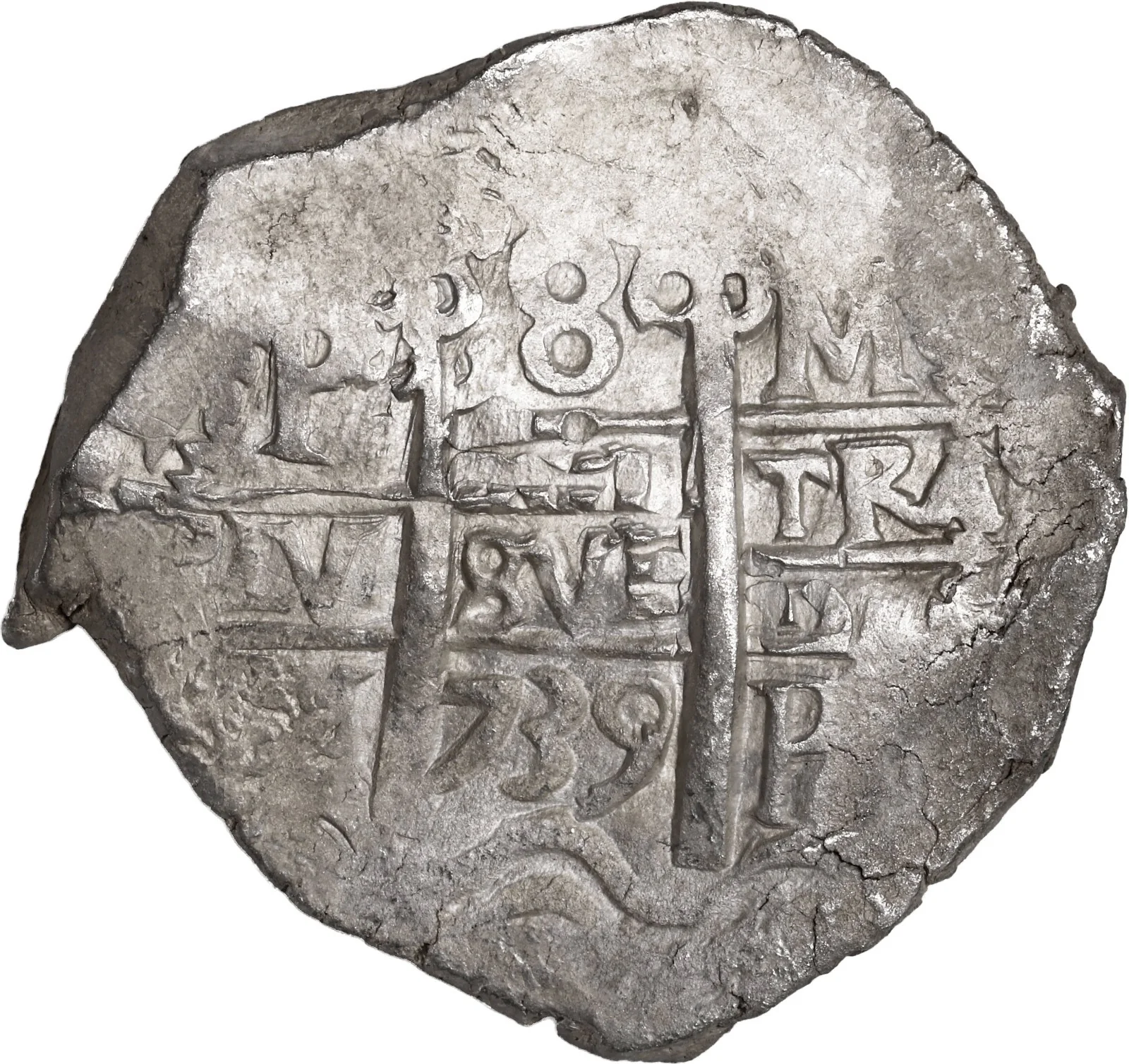 BOLIVIA, Potosí, cob 8 reales, 1739 M.