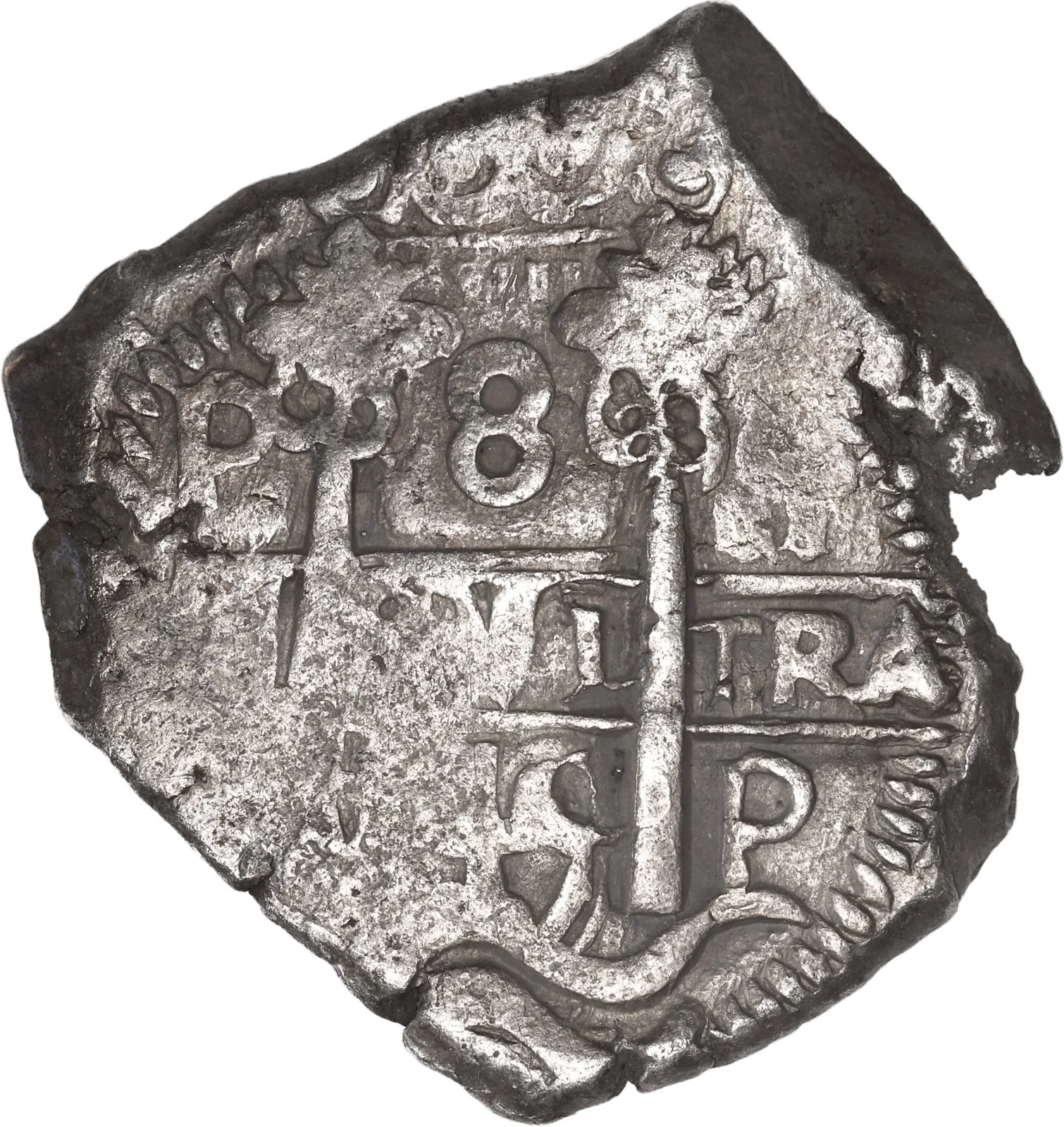 BOLIVIA, Potosí, cob 8 reales, 1745/4 q, very rare.