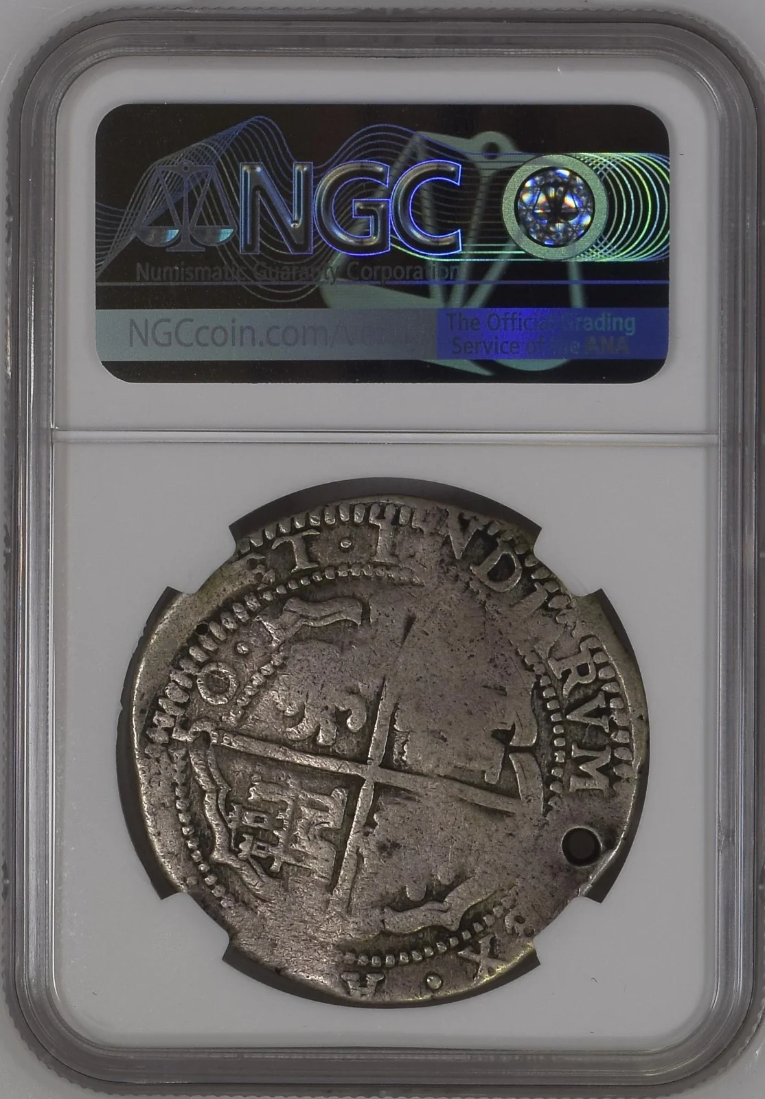 BOLIVIA, Potosí, cob 8 reales Royal (galano), 1650, NGC F details - Image 4