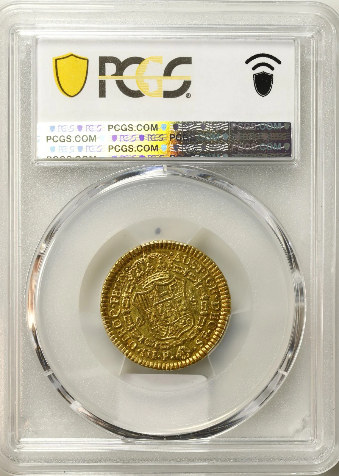 COLOMBIA, Popayán, gold bust 2 escudos, Charles III, 1784 SF, PCGS AU53. - Image 4
