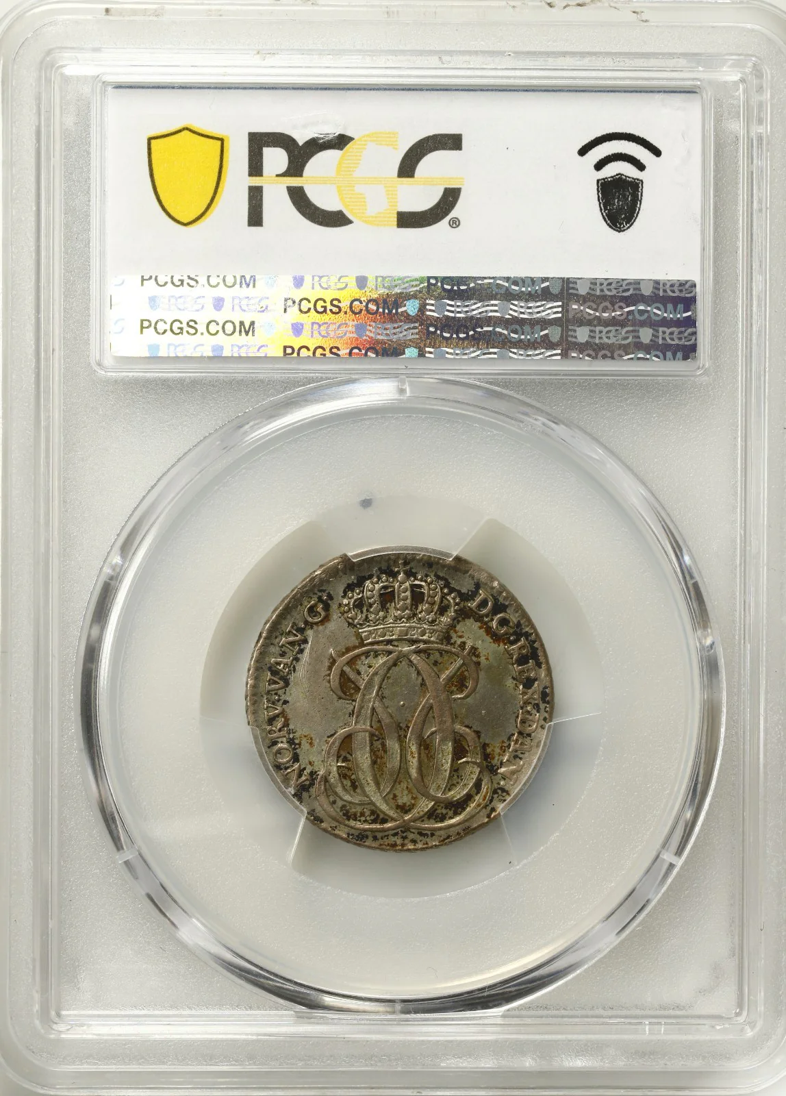 DANISH WEST INDIES, Copenhagen mint, 12 skilling, Christian VI, 1740 CW, PCGS AU - Image 4