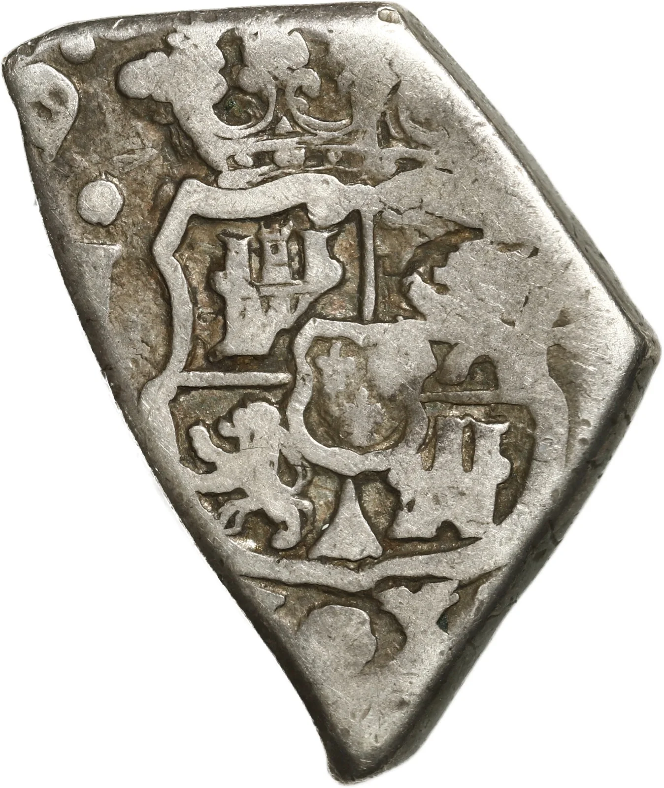 GUATEMALA, Guatemala City, cob 2 reales, 1743/2 J, rare. - Image 2