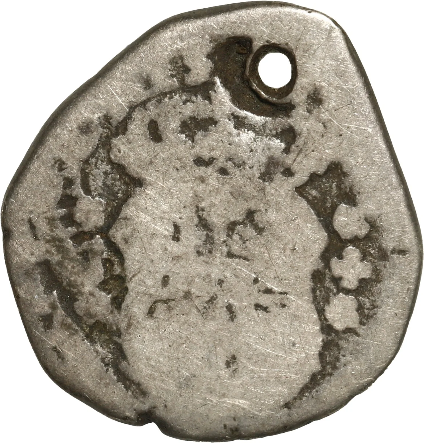 GUATEMALA, Guatemala City, cob ½ real, 1735/4 J, "+" for denomination, rare. - Image 2