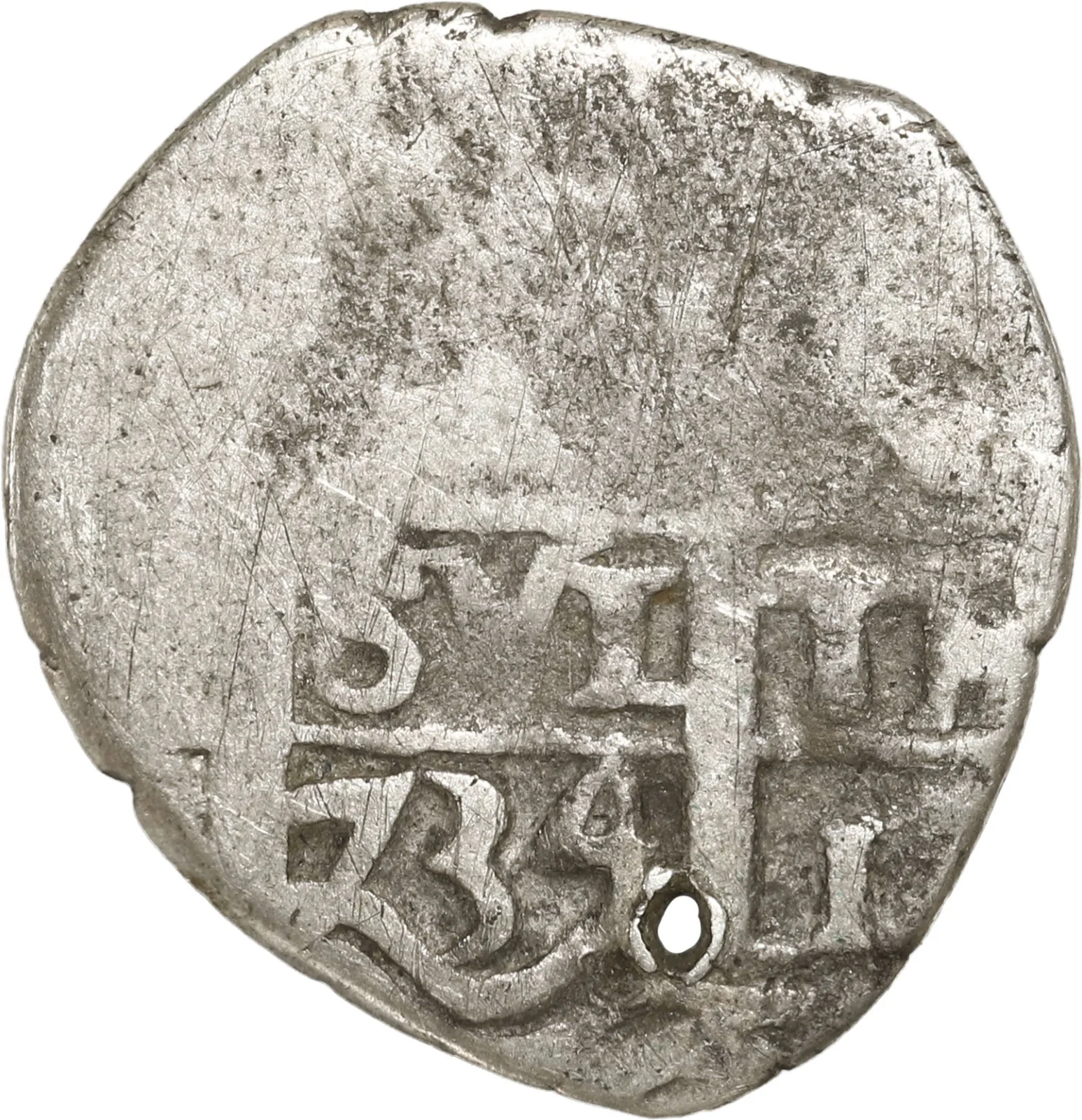 PERU, Lima, cob 1 real, 1734 N.