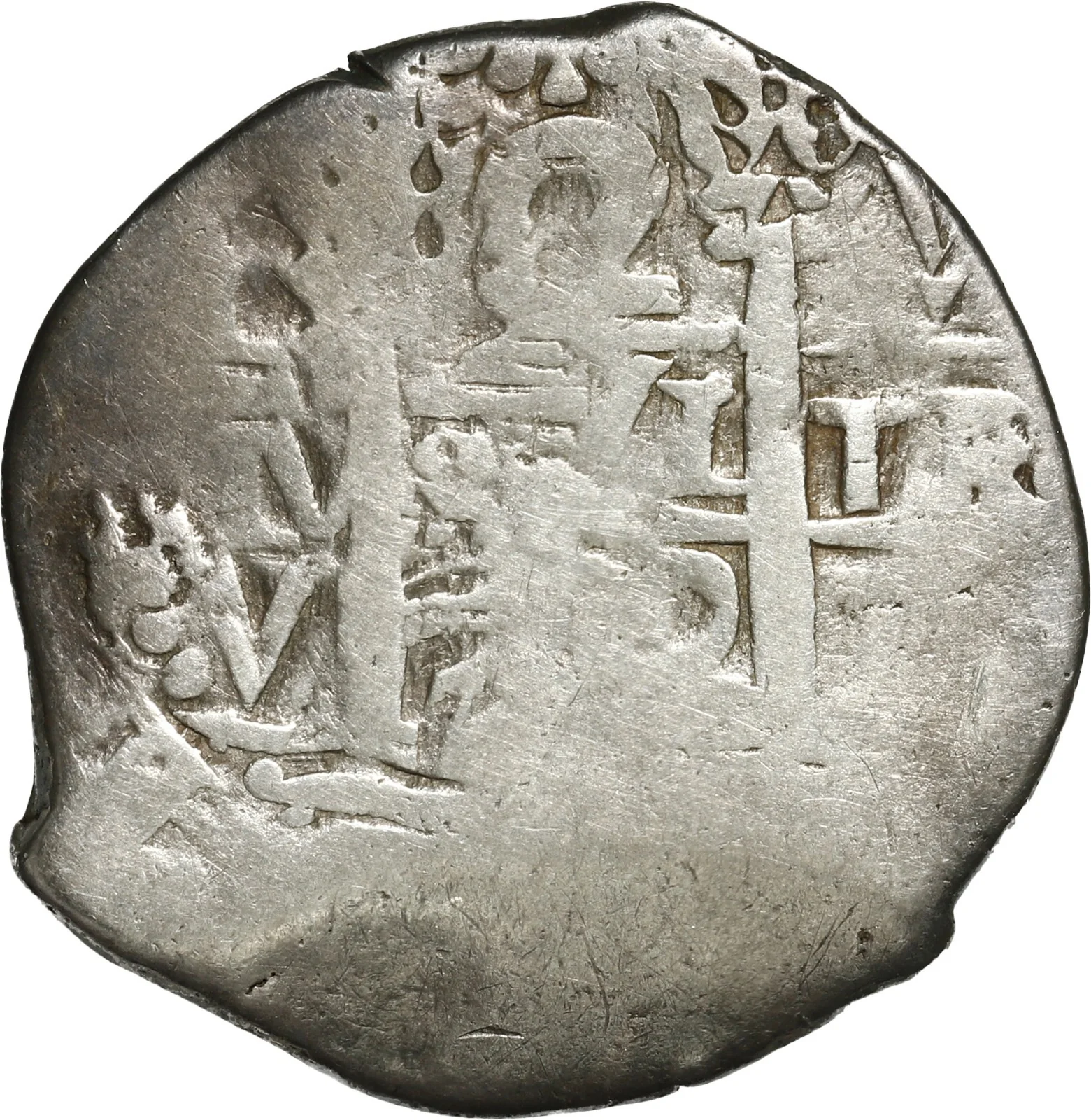 PERU, Lima, cob 2 reales, 1742 V.
