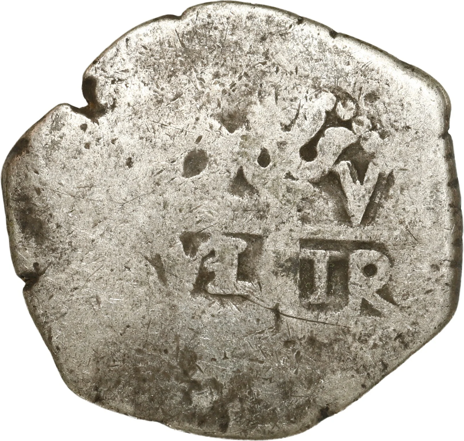 PERU, Lima, cob 2 reales, 1744 V.