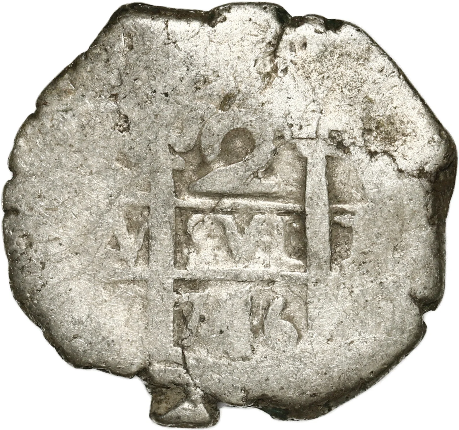 PERU, Lima, cob 2 reales, 1746 V.