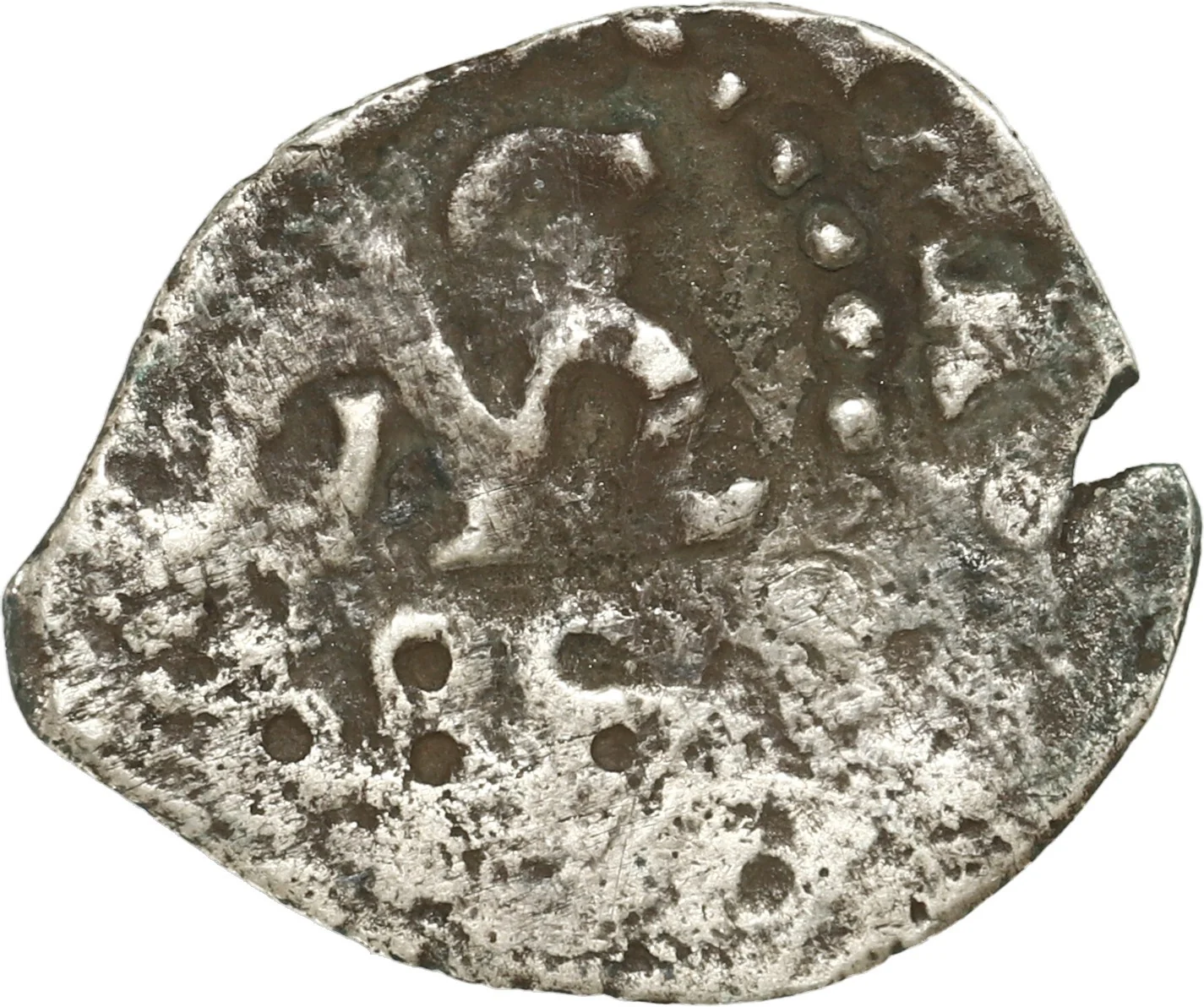 PERU, Lima, cob ½ real, 1688.