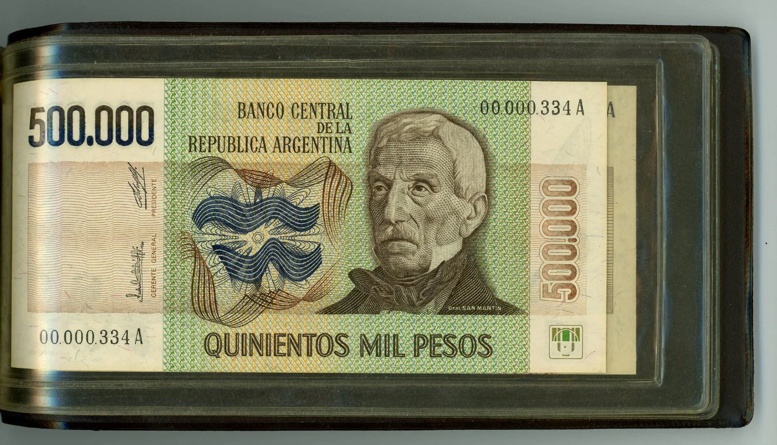 Rare BCRA Matched Serial Set of 13 Argentina UNC Notes 1 to 1 Million Pesos - Image 4