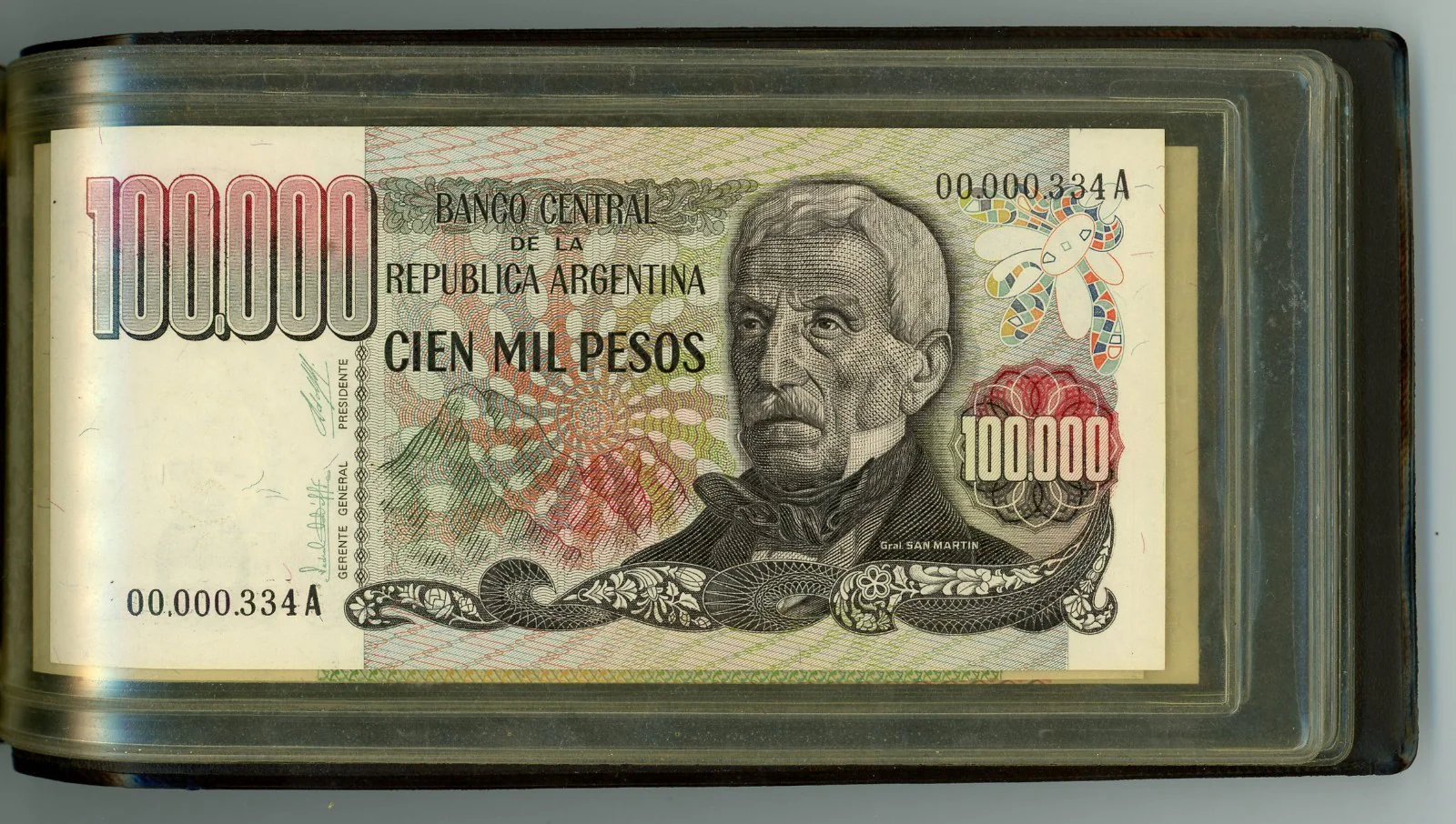 Rare BCRA Matched Serial Set of 13 Argentina UNC Notes 1 to 1 Million Pesos - Image 5