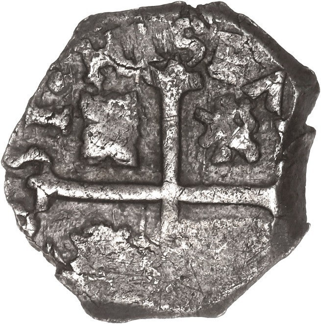 SPAIN, Madrid, cob ½ real, 1651, rare. - Image 2